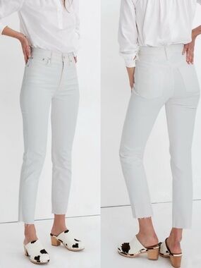 MADEWELL The Perfect Vintage Jean Tall Inseam in Tile White